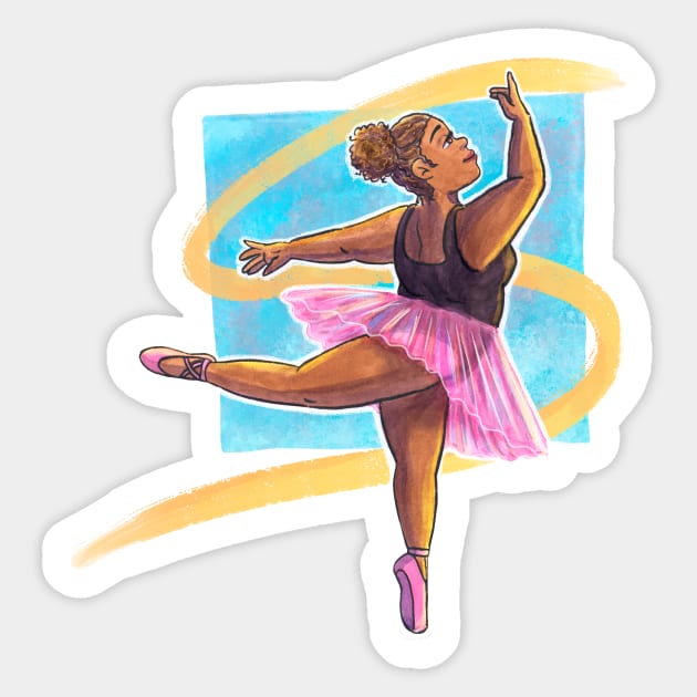 The Ballerina Sticker by NashSketches